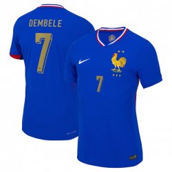 Maillot France Domicile 2024 - Dembélé flocage or - Authentic