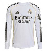 Maillot Real Madrid Domicile 2025/26 ML - Authentic