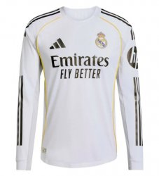 Maillot Real Madrid Domicile 2025/26 ML - Authentic