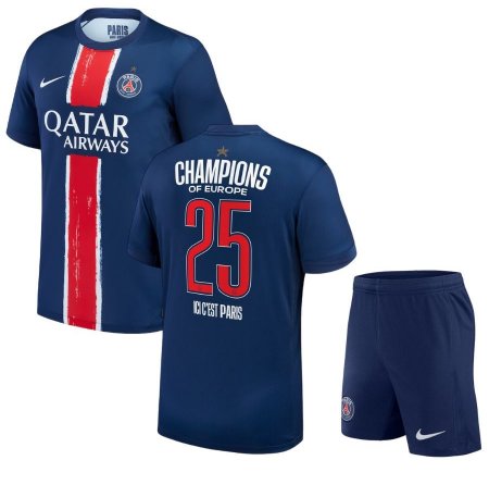 PSG 'Champions' 2025 Junior Kit - Champions of Europe