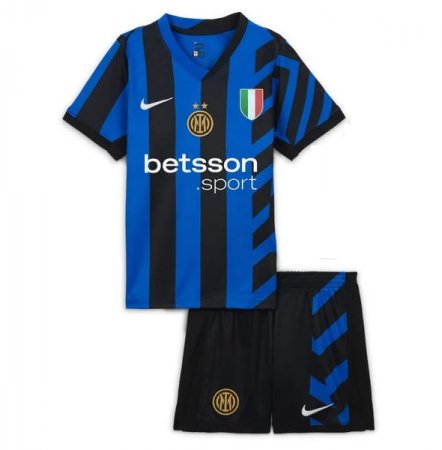 Inter Milan 1a Equipación 2024/25 Kit Junior