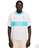Maillot Olympique Marseille KING Rétro Blanc Bleu 2026